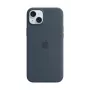 APPLE Silikonowe etui z MagSafe iPhone 15 Plus Storm niebieski