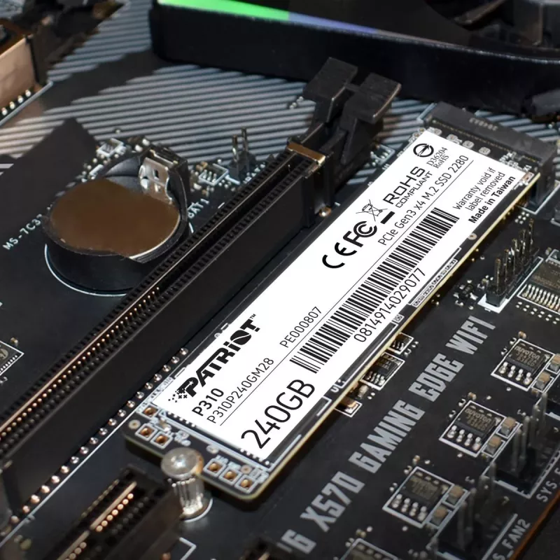 PATRIOT MEMORY SSD - 240GB - P310 (PCI-E 3.0 x4, NVMe 1.3, M.2 2280)