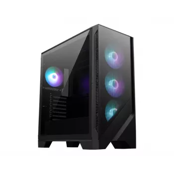 MSI MAG FORGE 321R AIRFLOW obudowa komputerowa Midi Tower Czarny, Przezroczysty