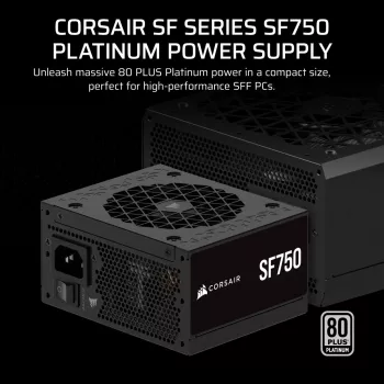 Zasilacz CORSAIR - Seria SF SF750 w pełni modułowy 80 Plus Platinum SFX