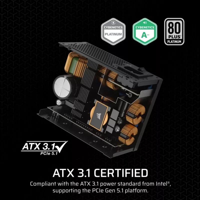 Zasilacz CORSAIR - Seria SF SF750 w pełni modułowy 80 Plus Platinum SFX
