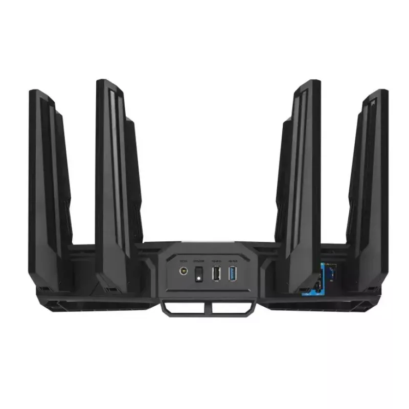 Router bezprzewodowy ASUS ROG Rapture GT-BE19000 Multi-Gigabit Ethernet Tri-pasmowy (2,4 GHz / 5 GHz / 6 GHz) Czarny, Czerwony