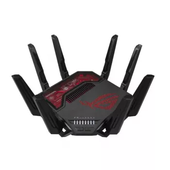 Router bezprzewodowy ASUS ROG Rapture GT-BE19000 Multi-Gigabit Ethernet Tri-pasmowy (2,4 GHz / 5 GHz / 6 GHz) Czarny, Czerwony