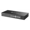 Zarządzalny przełącznik L2 Gigabit Ethernet TP-Link Omada ES216G — 16 x RJ-45 10/100/1000, 32 Gbit/s, 8000 MAC, czarny, montaż w szafie