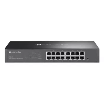 Zarządzalny przełącznik L2 Gigabit Ethernet TP-Link Omada ES216G — 16 x RJ-45 10/100/1000, 32 Gbit/s, 8000 MAC, czarny, montaż w szafie