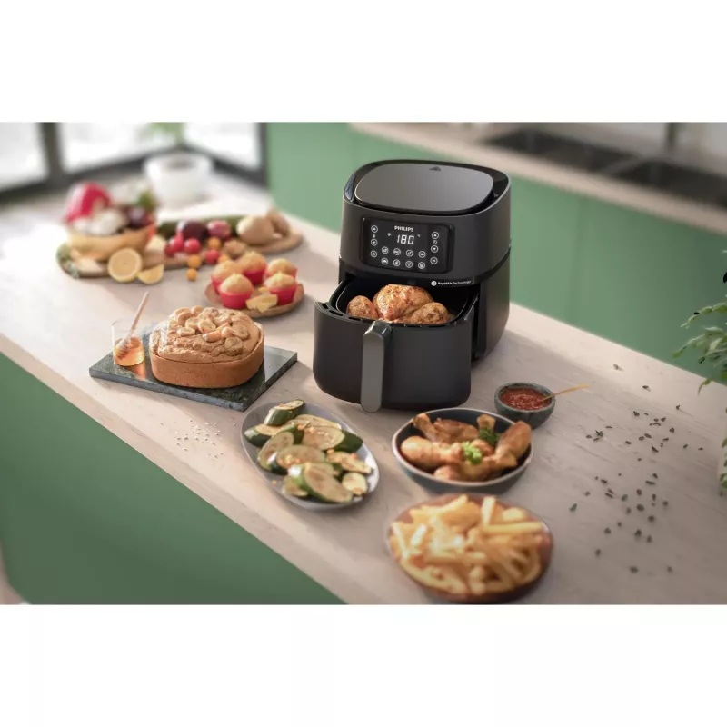 Philips 5000 series Airfryer HD9285/90 XXL Connected, Frytkownica beztłuszczowa, 7.2 L, 1.4 kg, Rapid Air, 40 °C, 200 °C