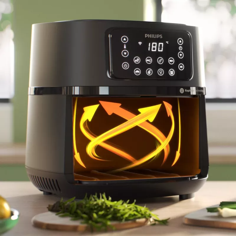Philips 5000 series Airfryer HD9285/90 XXL Connected, Frytkownica beztłuszczowa, 7.2 L, 1.4 kg, Rapid Air, 40 °C, 200 °C