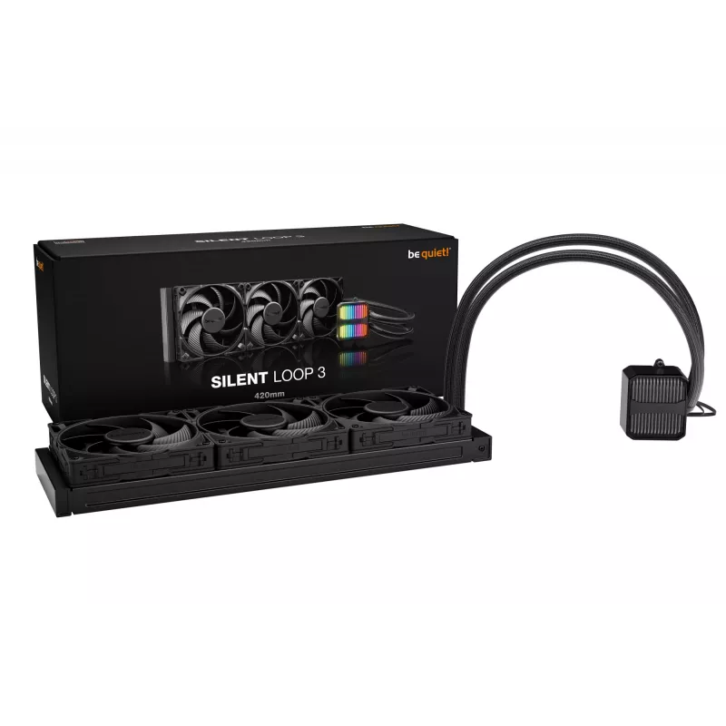 be quiet Silent Loop 3 420 mm Chłodzenie procesora All-in-one chłodnica cieczy 14 cm Czarny 1 szt.