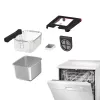 Tefal Clear Duo FR600D Pojedyncza 0.65 l Wolnostojąca 2000 W Frytkownica Czarny, Stal nierdzewna
