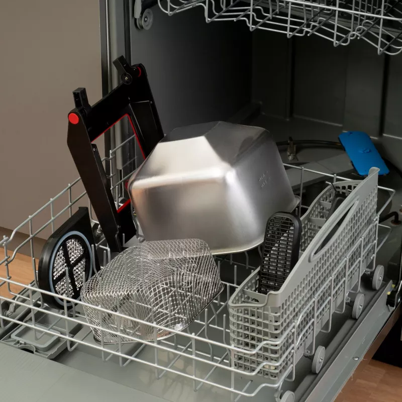 Tefal Clear Duo FR600D Pojedyncza 0.65 l Wolnostojąca 2000 W Frytkownica Czarny, Stal nierdzewna