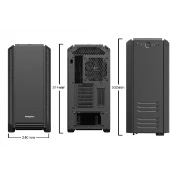 Obudowa PC be quiet! Silent Base 601 Midi Tower Czarny