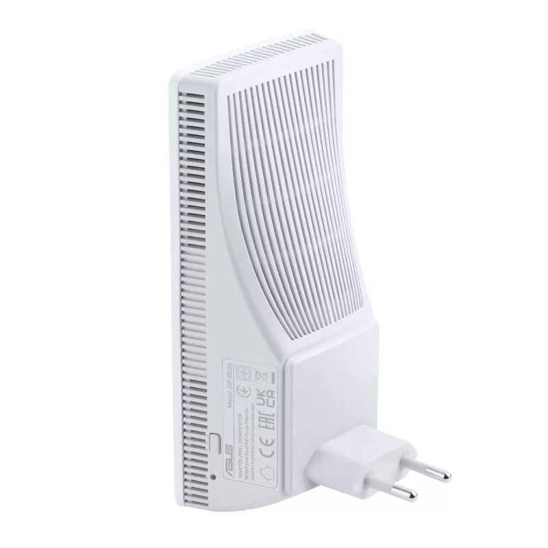 ASUS RP-BE58 Dwupasmowy (2,4 GHz / 5 GHz) Wi-Fi 7 (802.11be) Biały 1 Wewnętrzna