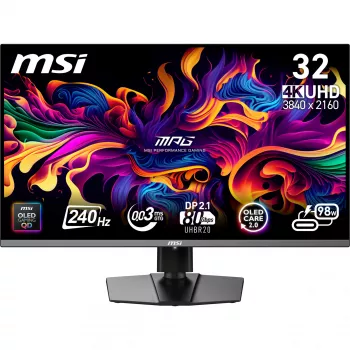 Monitor komputerowy MSI MPG 322URX QD-OLED 80 cm (31,5 cala) 3840 x 2160 pikseli 4K Ultra HD Czarny