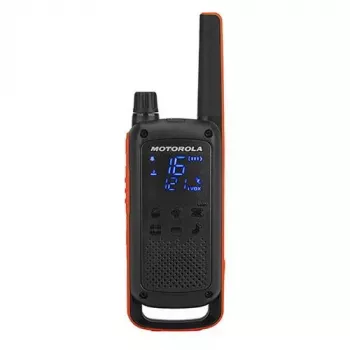 Krótkofalówka Motorola Talkabout T82, 16 kanałów, 500 mW, zasięg do 10 km, akumulator NiMH, micro-USB, wyświetlacz LED