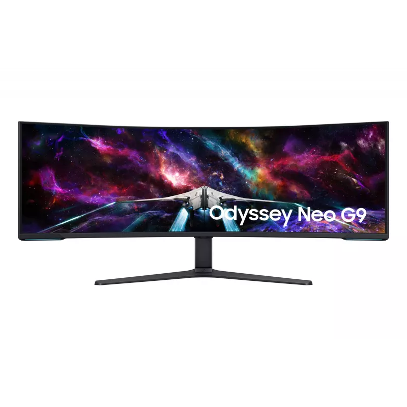 Monitor komputerowy Samsung G95NC 144,8 cm (57 cali) 7680 x 2160 pikseli Dual UHD LED Czarny, Biały