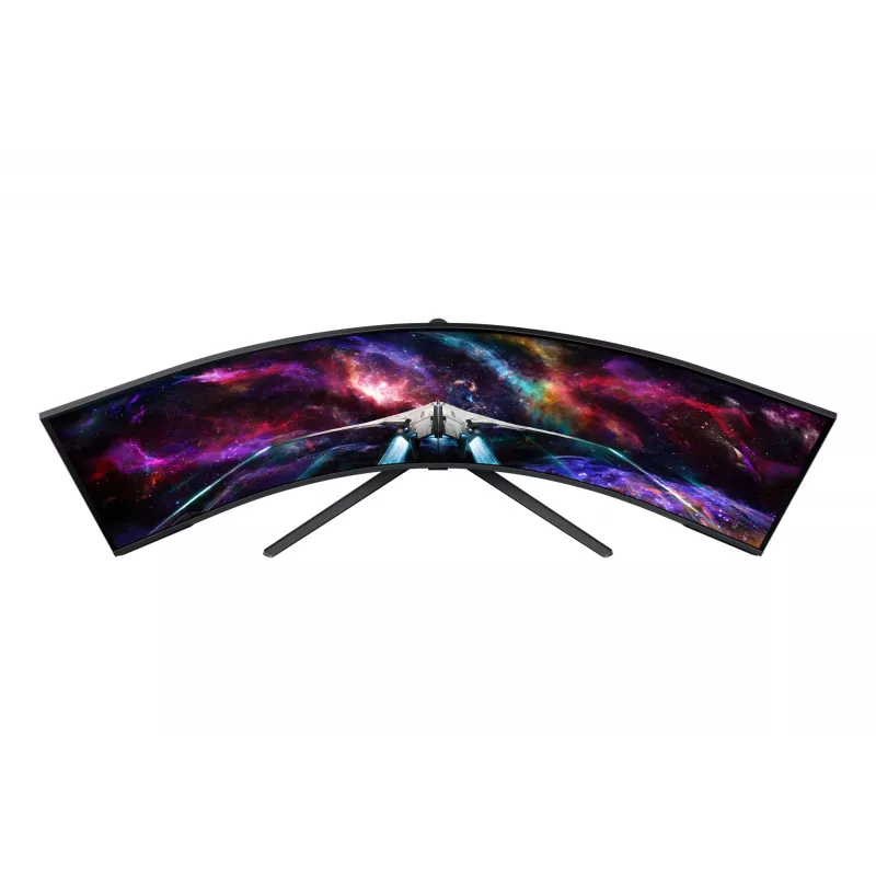 Monitor komputerowy Samsung G95NC 144,8 cm (57 cali) 7680 x 2160 pikseli Dual UHD LED Czarny, Biały