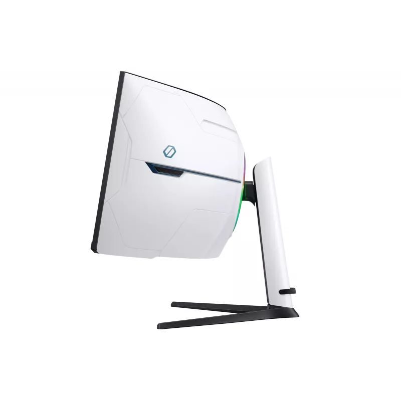 Monitor komputerowy Samsung G95NC 144,8 cm (57 cali) 7680 x 2160 pikseli Dual UHD LED Czarny, Biały