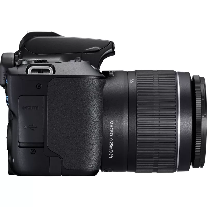 Canon EOS 250D + EF-S 18-55mm f/3.5-5.6 III SLR Camera Kit 24.1 MP CMOS 6000 x 4000 pixels Czarny