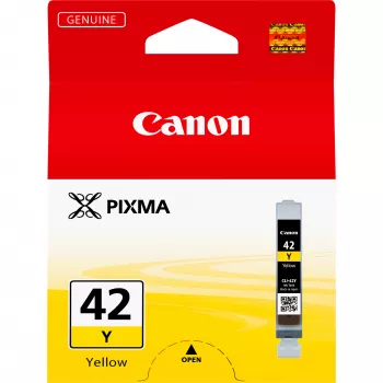 Canon CLI-42Y Żółty wkład atramentowy, Standardowa wydajność, Żółty, Atrament pigmentowy, 1 szt., 284 strony