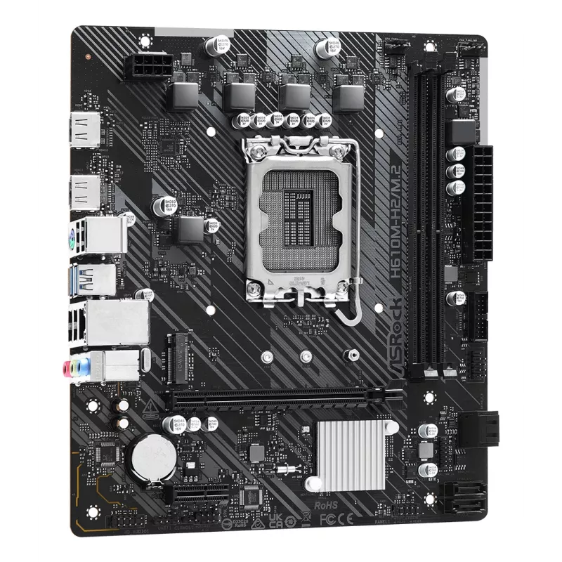 Płyta główna ASRock H610M-H2/M.2 LGA1700 Intel H610 2 x DDR4 2 x HDMI 2.1 TMDS kompatybilna mATX