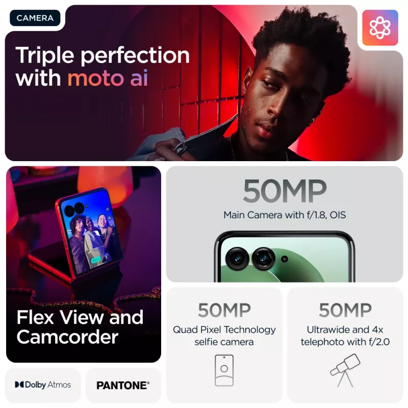 Motorola razr 60 ultra 17,7 cm (6,96 cala) Dual SIM Android 15 5G USB Type-C 16 GB 512 GB 4700 mAh Zielony