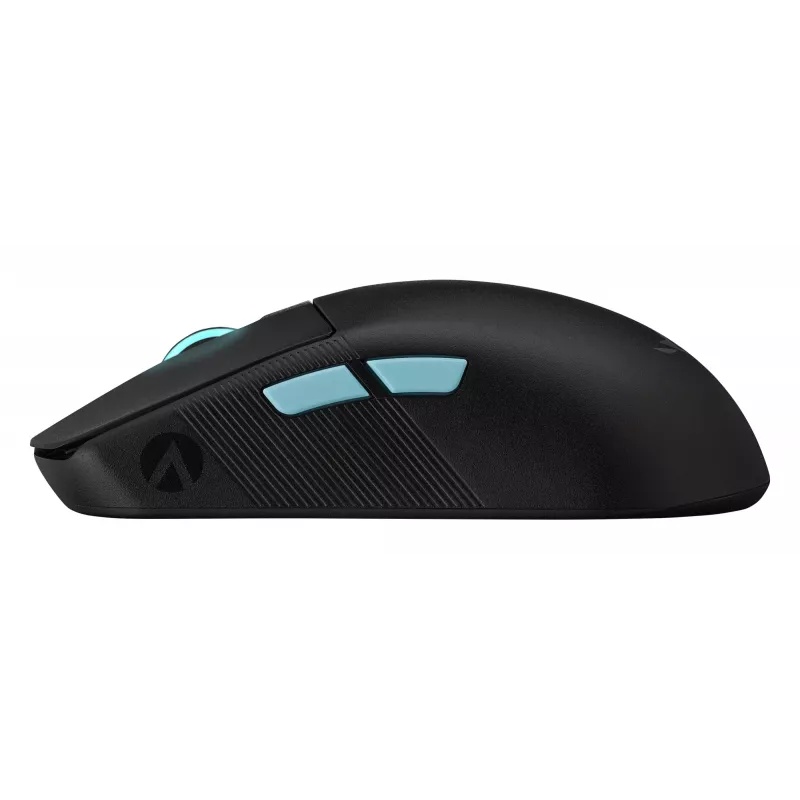 Mysz gamingowa ASUS ROG Harpe Ace Aim Lab Edition, ambidekstralna, RF Wireless + Bluetooth + USB Type-A, optyczna, 36000 DPI