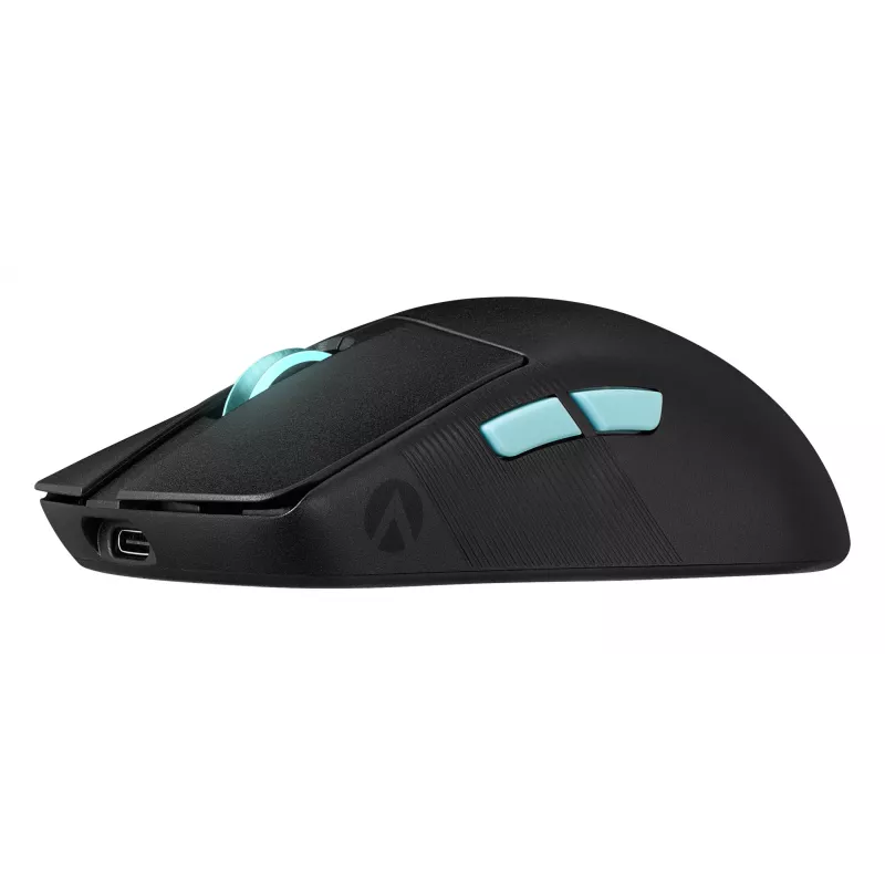 Mysz gamingowa ASUS ROG Harpe Ace Aim Lab Edition, ambidekstralna, RF Wireless + Bluetooth + USB Type-A, optyczna, 36000 DPI