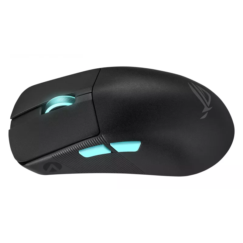 Mysz gamingowa ASUS ROG Harpe Ace Aim Lab Edition, ambidekstralna, RF Wireless + Bluetooth + USB Type-A, optyczna, 36000 DPI