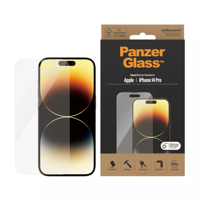 Szkło ochronne PanzerGlass Apple iPhone 14 Pro Classic Fit