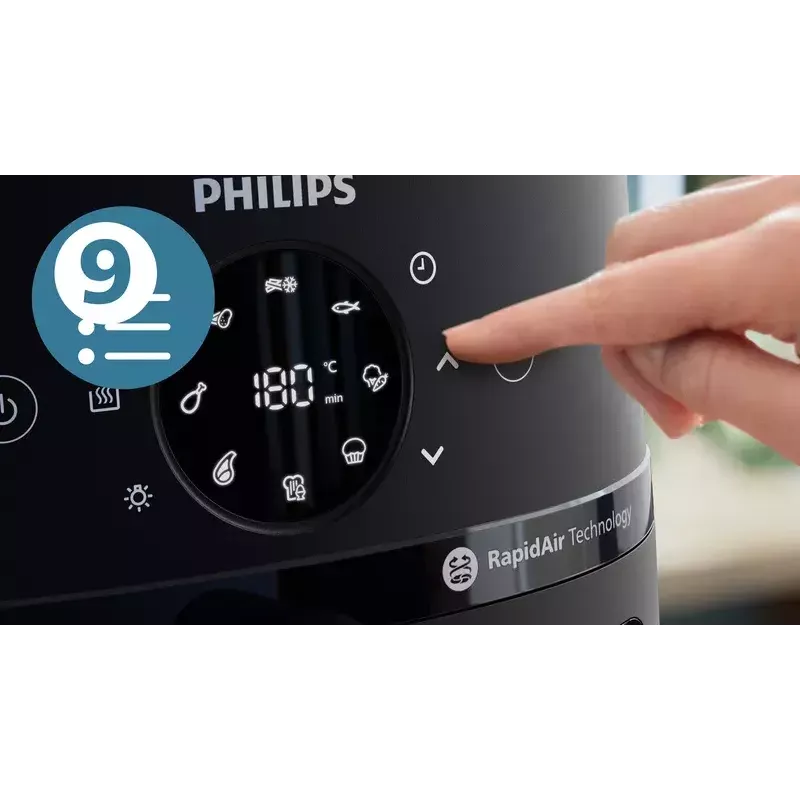 Frytkownica powietrzna Philips NA231/00 seria 2000 — 6,2 l, 1700 W, 13 programów, technologia Rapid Air niskotłuszczowa