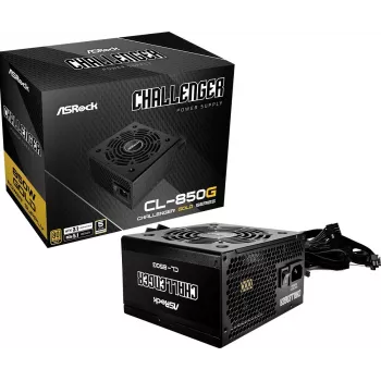 ASROCK Power Supply Challenger Cl-850g 850w 80+ Gold Czarny ATX