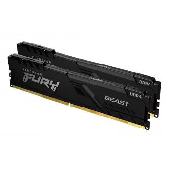Kingston Technology FURY Beast 16GB 3600MT/s DDR4 CL17 DIMM (zestaw 2 szt.) Czarny
