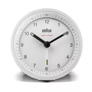 Braun BC07W-DCF Kwarcowy budzik Biały