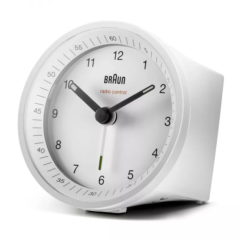 Braun BC07W-DCF Kwarcowy budzik Biały