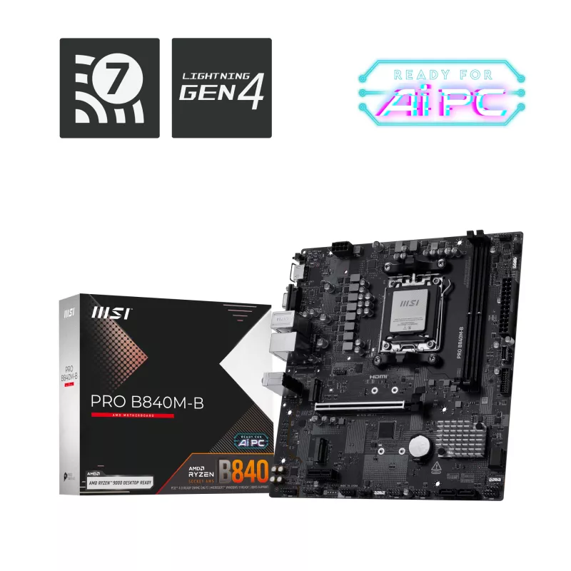 Płyta główna MSI PRO B840M-B AMD B840 Socket AM5 micro ATX