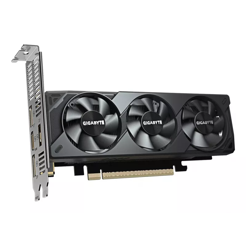 Karta graficzna GIGABYTE GeForce RTX 5060 OC Low Profile 8G - 8 GB GDDR7, 128-bit, PCI-E 5.0, taktowanie rdzenia 2512 MHz, 3 x DisplayPort, 1 x HDMI, GV-N5060OC-8GL