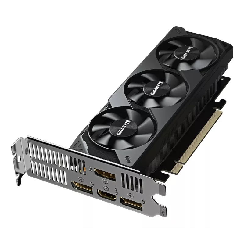 Karta graficzna GIGABYTE GeForce RTX 5060 OC Low Profile 8G - 8 GB GDDR7, 128-bit, PCI-E 5.0, taktowanie rdzenia 2512 MHz, 3 x DisplayPort, 1 x HDMI, GV-N5060OC-8GL