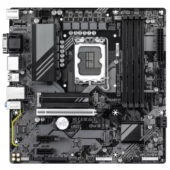 Płyta główna GIGABYTE B760M DS3H GEN5 - obsługuje procesory Intel Core 14. generacji, 6+2+1 faz cyfrowego VRM, do 5600 MHz DDR5, 2xPCIe 4.0 M.2, 2.5GbE LAN, USB 3.2 Gen2