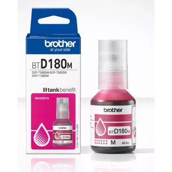 Brother BTD180M magenta butelka atramentu oryginalna, magenta, Brother, DCP-T580DW, DCP-T583DW, DCP-T780DW, 5000 stron, 1 szt.