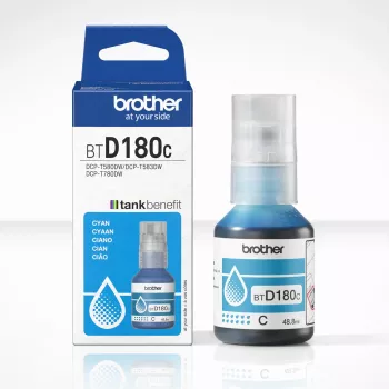 Brother BTD180C cyjan oryginalna butelka z atramentem