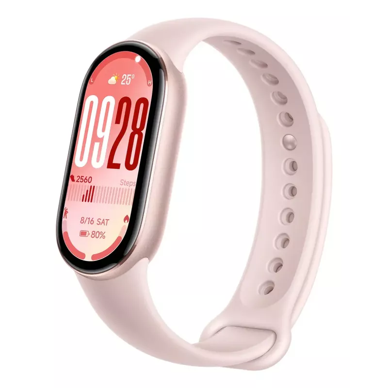 Opaska aktywności Xiaomi Smart Band 10 — wyświetlacz AMOLED 1,72 cala, różowy, do 21 dni pracy baterii