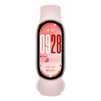 Opaska aktywności Xiaomi Smart Band 10 — wyświetlacz AMOLED 1,72 cala, różowy, do 21 dni pracy baterii