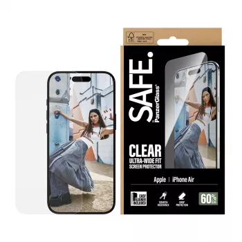 PanzerGlass SAFE. by ® Szkło ochronne do iPhone Air | Ultra-Wide Fit z EasyAligner
