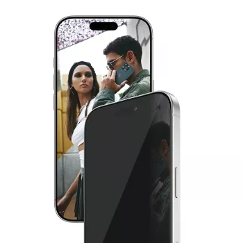 PanzerGlass SAFE. by ® 2-Way Privacy Screen Protector iPhone 17 | iPhone 16 Pro | Ultra-Wide Fit z EasyAligner