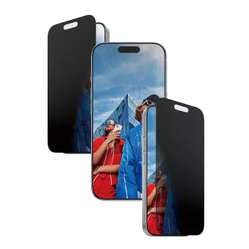 PanzerGlass ® 2-Way Privacy Screen Protector iPhone 17 | iPhone 16 Pro | Ultra-Wide Fit z EasyAligner