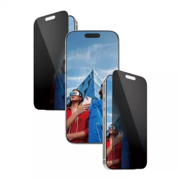 PanzerGlass ® Dwukierunkowa nakładka ochronna na ekran z funkcją prywatności iPhone 17 Pro | Ultra-Wide Fit z EasyAligner