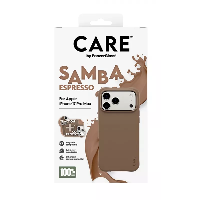 PanzerGlass CARE™ by ® Samba Case Espresso z MagSafe iPhone 17 Pro Max