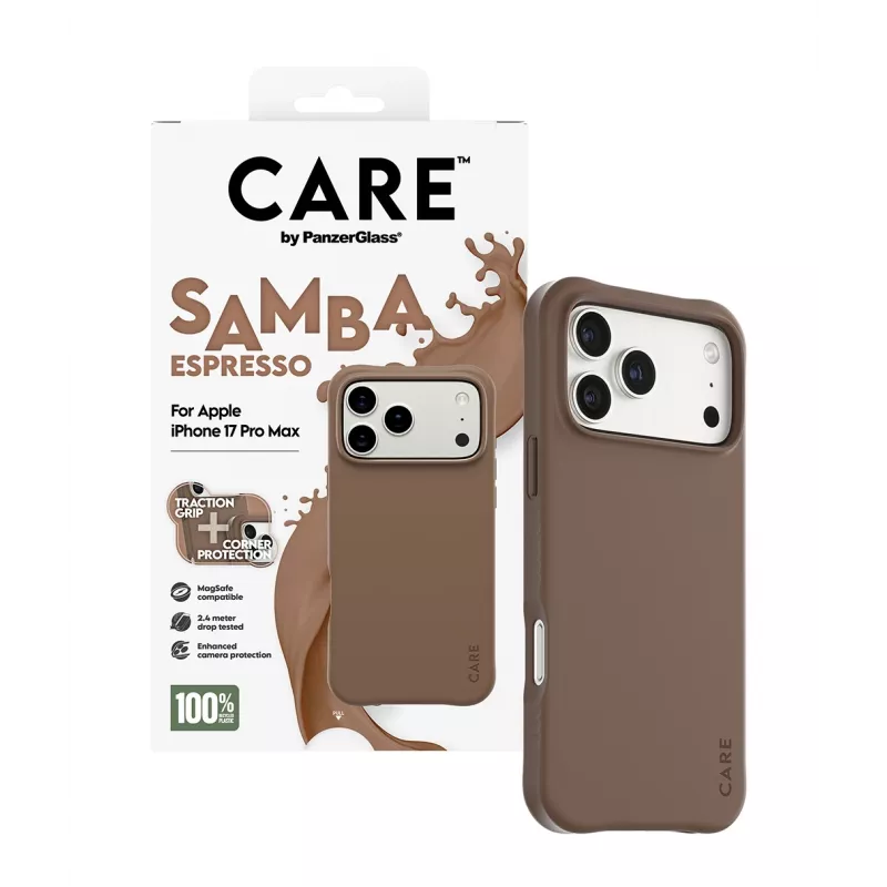 PanzerGlass CARE™ by ® Samba Case Espresso z MagSafe iPhone 17 Pro Max