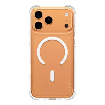 PanzerGlass CARE™ by ® Samba Case Transparent z Białym MagSafe iPhone 17 Pro Max