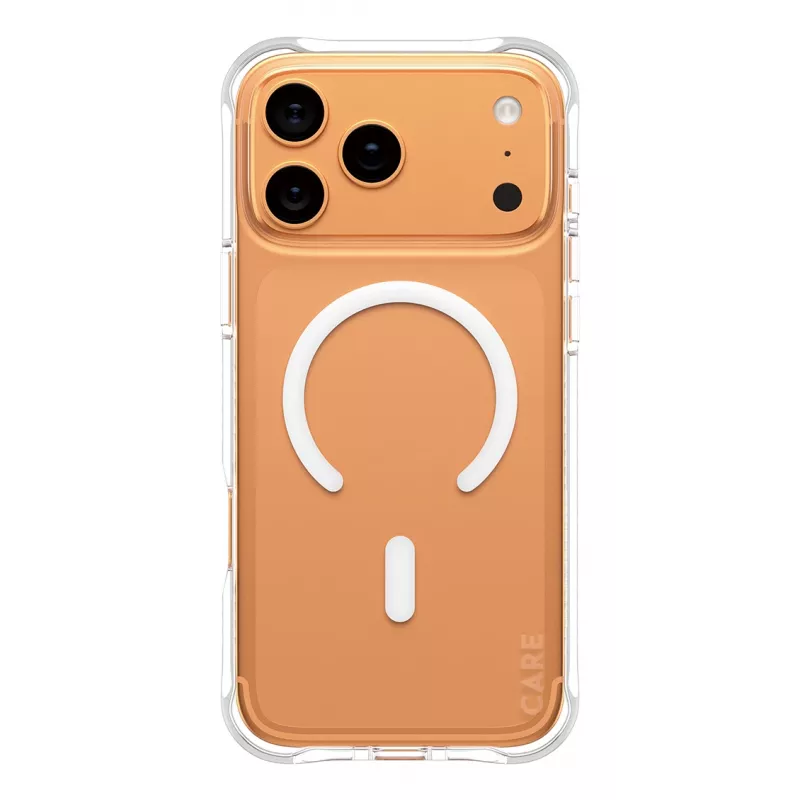 PanzerGlass CARE™ by ® Samba Case Transparent z Białym MagSafe iPhone 17 Pro Max